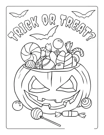 Halloween coloring page 9