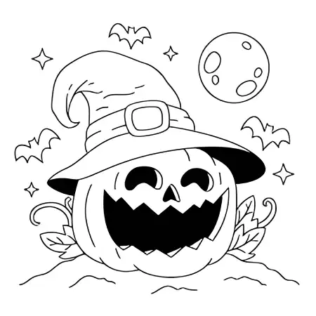 Halloween coloring page 10