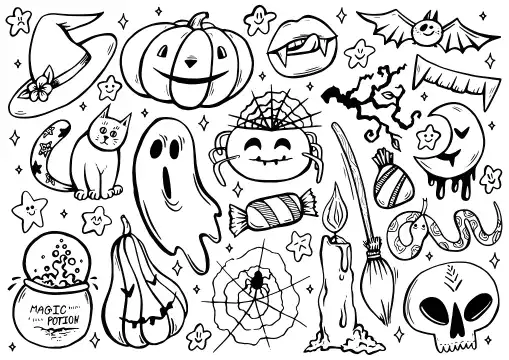 Halloween coloring page 12