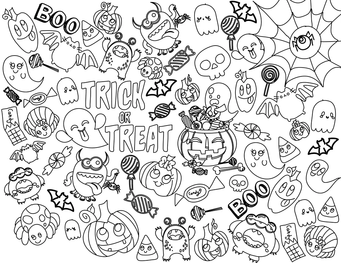 Halloween coloring page 14
