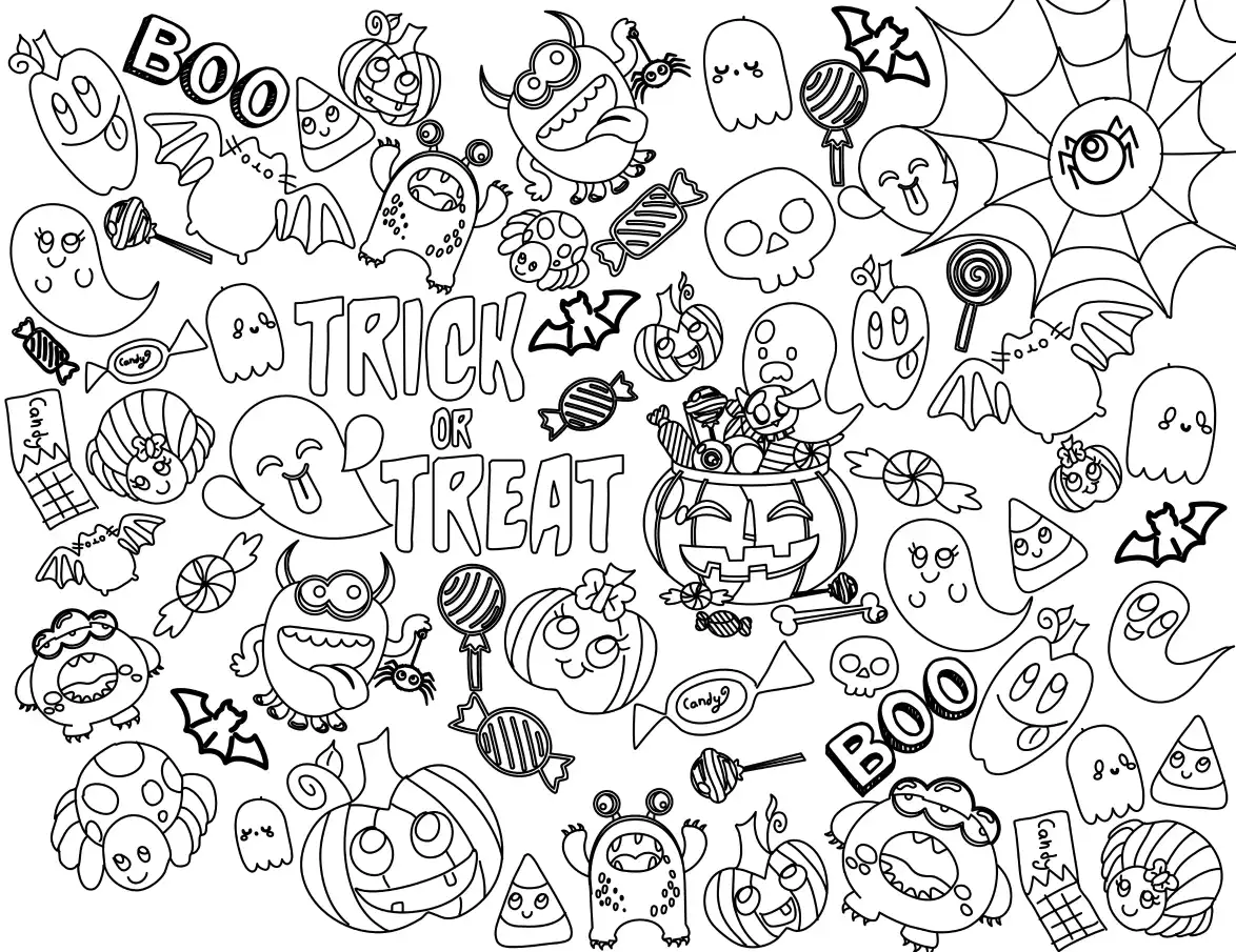 Halloween coloring page 16