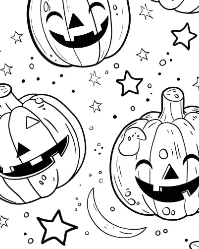 Halloween coloring page 19