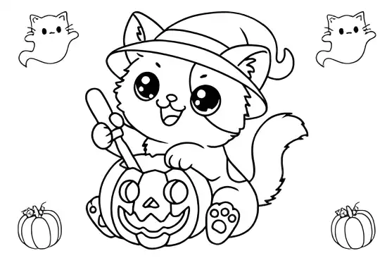 Halloween coloring page 21