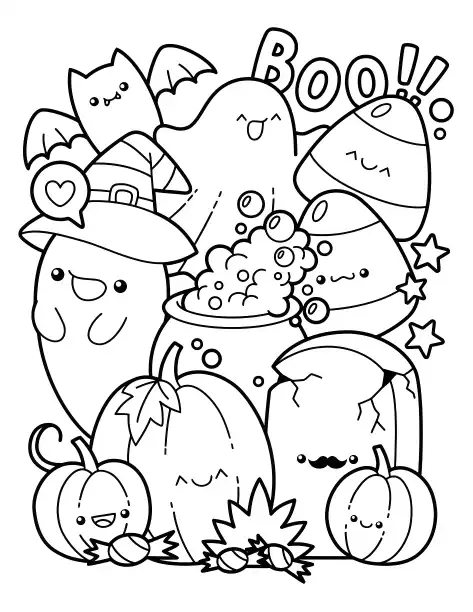 Halloween coloring page 25