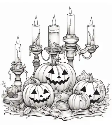 Halloween coloring page 3