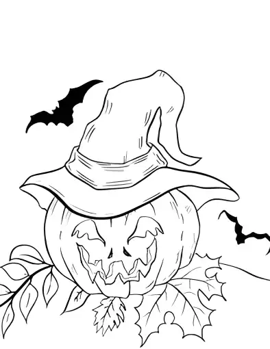 Halloween coloring page 6