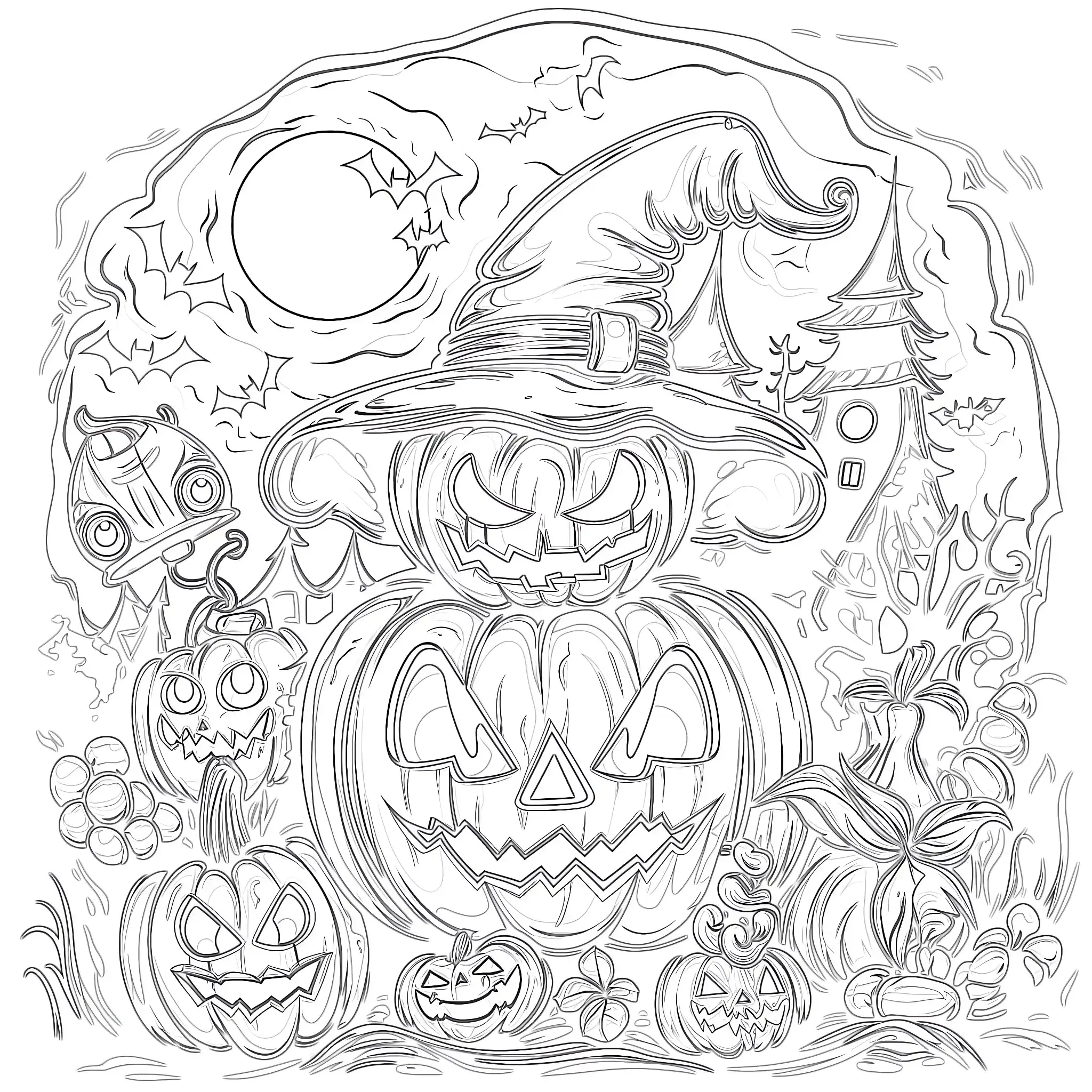 Halloween coloring page 7